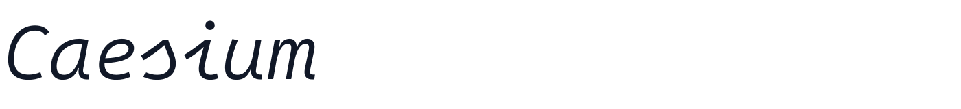 Caesium — Caesium-SemilightItalic.ttf