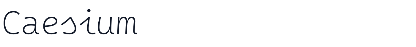Caesium — Caesium-Thin.ttf