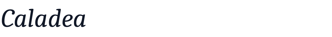 Caladea — Caladea-Italic.ttf