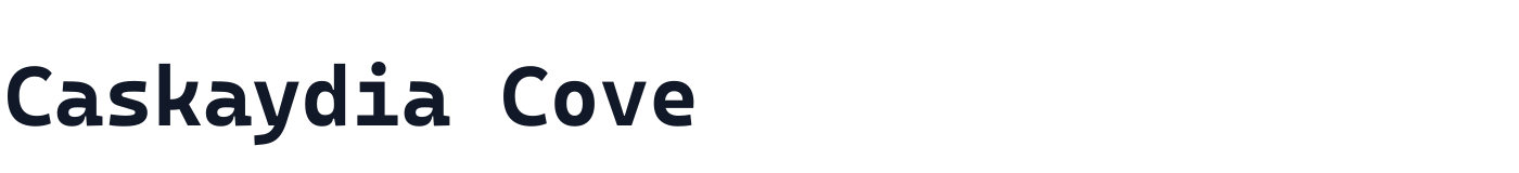Caskaydia Cove — CaskaydiaCove-Bold.ttf