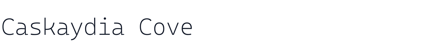 Caskaydia Cove — CaskaydiaCove-ExtraLight.ttf