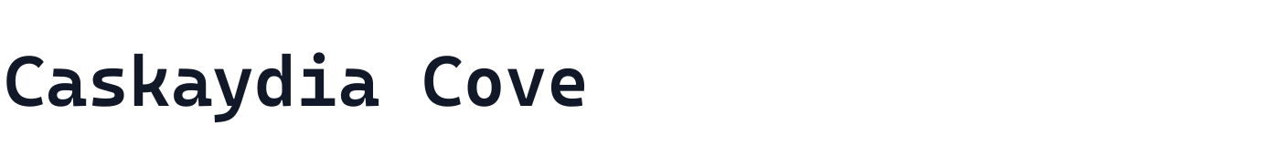 Caskaydia Cove — CaskaydiaCove-SemiBold.otf