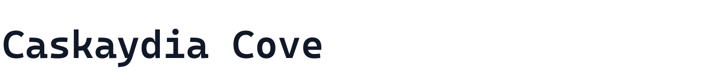 Caskaydia Cove — CaskaydiaCove-SemiBold.ttf