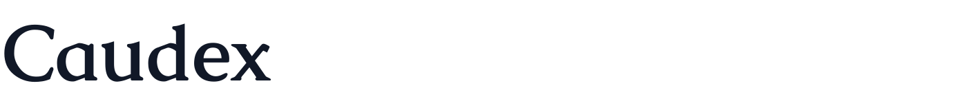 Caudex — Caudex-Bold.ttf