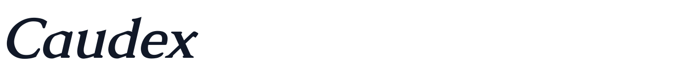 Caudex — Caudex-BoldItalic.ttf