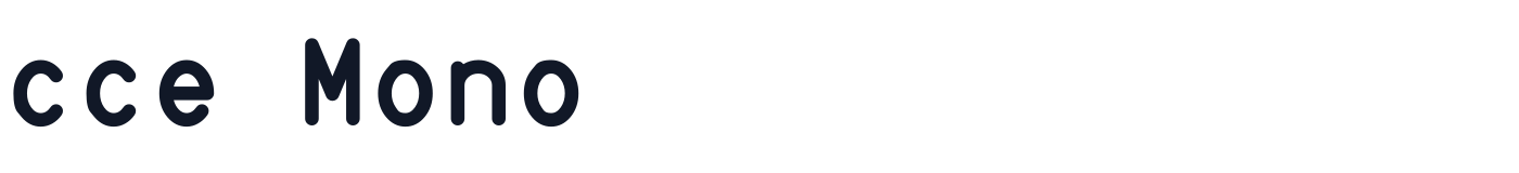 cce Mono — cceMono-Bold.ttf