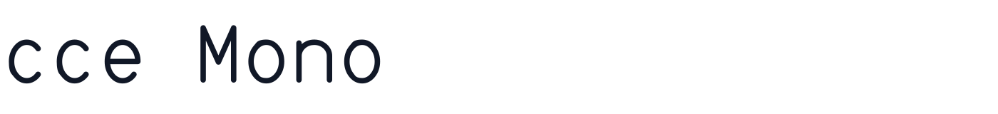 cce Mono — cceMono-Regular.ttf