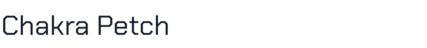Chakra Petch — ChakraPetch-Regular.ttf
