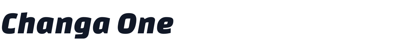 Changa One — ChangaOne-Italic.ttf