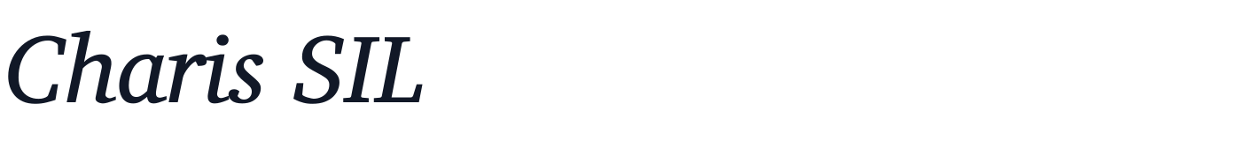 Charis SIL — CharisSIL-Italic.ttf