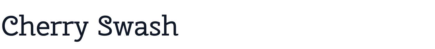Cherry Swash — CherrySwash-Regular.ttf