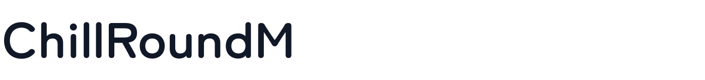 ChillRoundM — ChillRoundM-SemiBold.otf