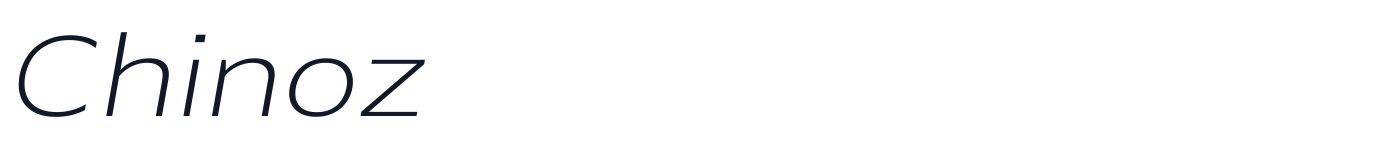 Chinoz — Chinoz-ExtraLightItalic.ttf