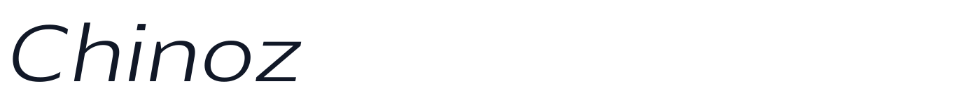 Chinoz — Chinoz-LightItalic.ttf