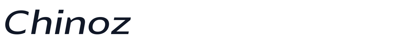 Chinoz — Chinoz-MediumItalic.ttf