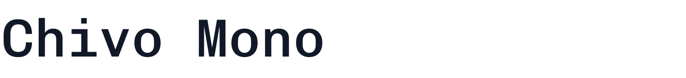Chivo Mono — ChivoMono[wght].ttf