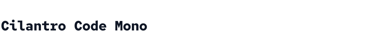 Cilantro Code Mono — CilantroCodeMono-Bold.ttf