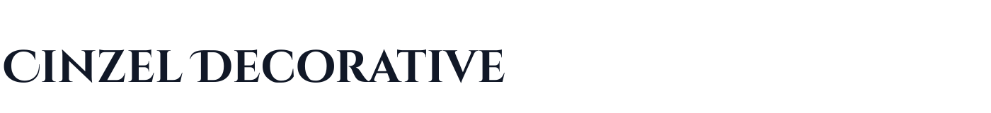 Cinzel Decorative — CinzelDecorative-Bold.ttf