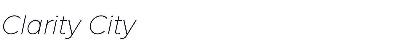 Clarity City — clarity-city-latin-100-italic.ttf