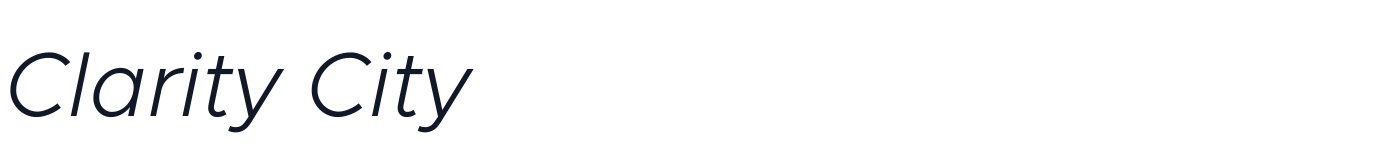 Clarity City — clarity-city-latin-300-italic.ttf