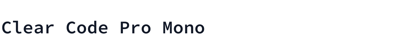 Clear Code Pro Mono — ClearCodeProMono-SemiBold.ttf