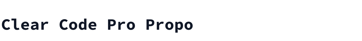 Clear Code Pro Propo — ClearCodeProPropo-Bold.ttf