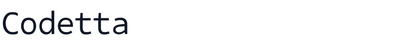 Codetta — Codetta-Regular.ttf
