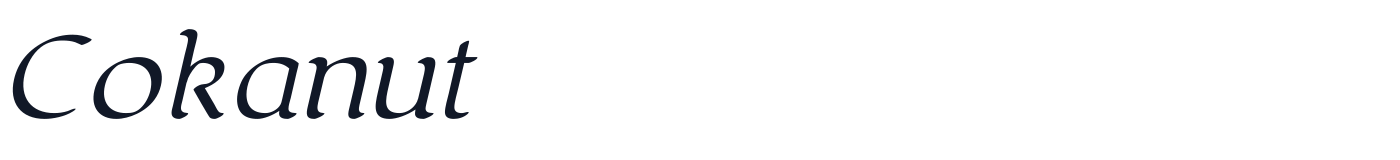 Cokanut — Cokanut-Italic.otf