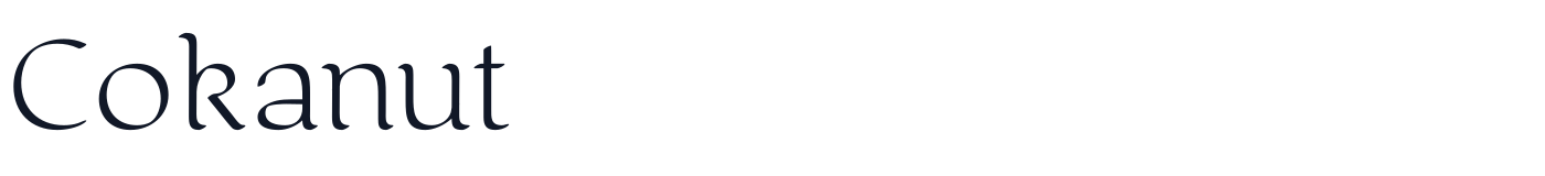Cokanut — Cokanut-Light.otf