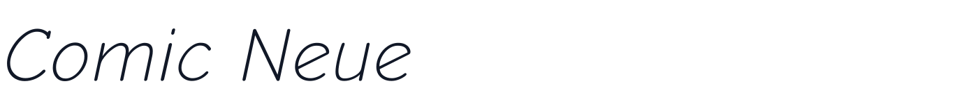 Comic Neue — ComicNeue-LightItalic.ttf