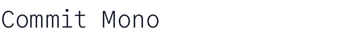 Commit Mono — commit-mono-latin-200-normal.ttf