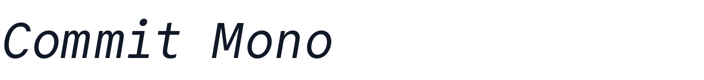 Commit Mono — commit-mono-latin-400-italic.ttf