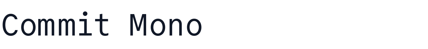 Commit Mono — commit-mono-latin-400-normal.ttf