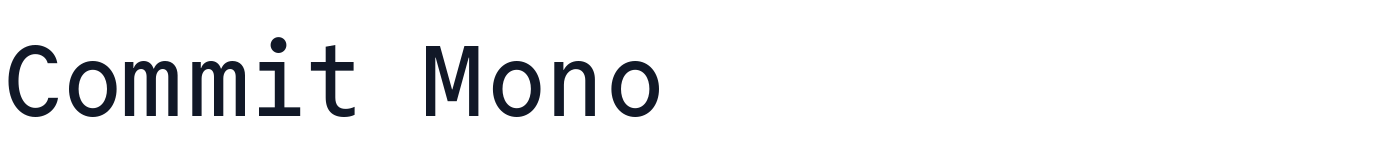 Commit Mono — commit-mono-latin-500-normal.ttf