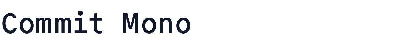 Commit Mono — commit-mono-latin-600-normal.ttf