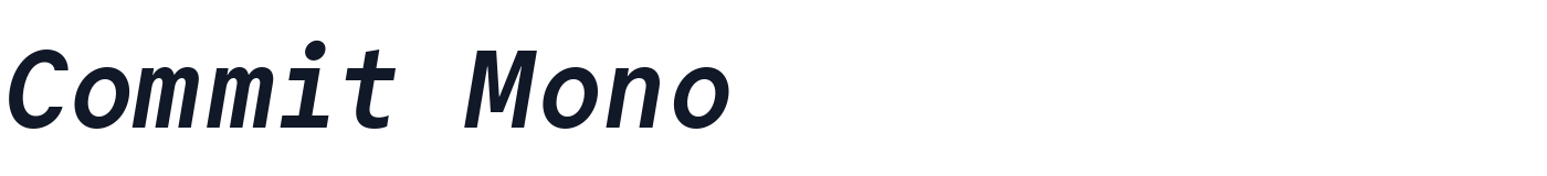Commit Mono — commit-mono-latin-700-italic.ttf