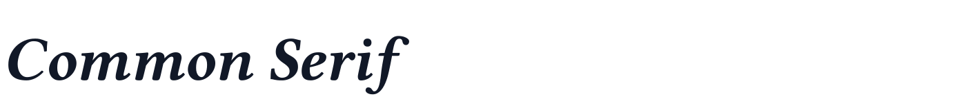 Common Serif — CommonSerif-BoldItalic.ttf