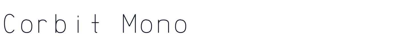 Corbit Mono — CorbitMono.ttf