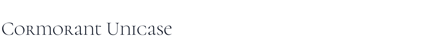 Cormorant Unicase — CormorantUnicase-Light.ttf