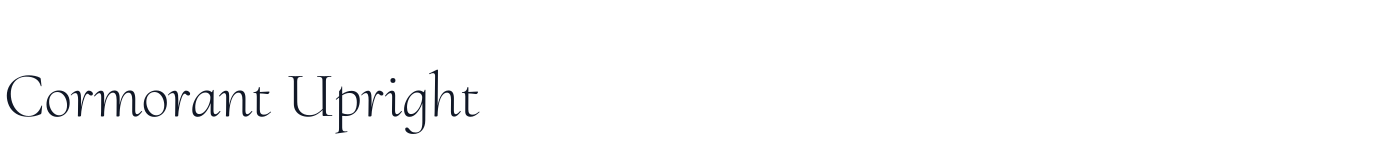Cormorant Upright — CormorantUpright-Light.ttf