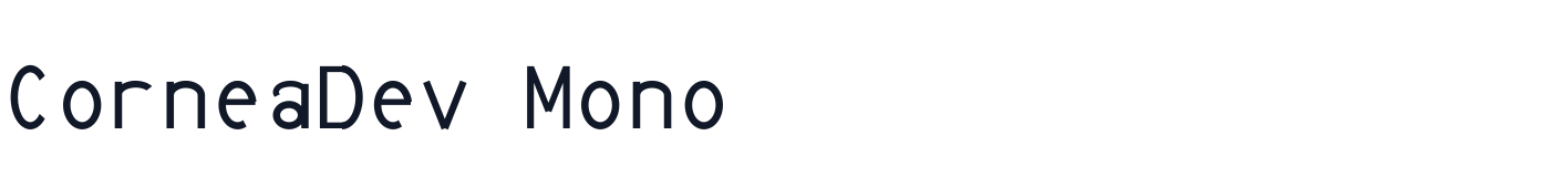 CorneaDev Mono — CorneaDevMono-Regular.ttf