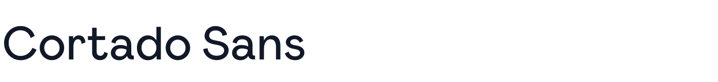 Cortado Sans — CortadoSans-Medium.otf