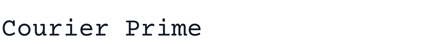 Courier Prime — CourierPrime-Regular.ttf