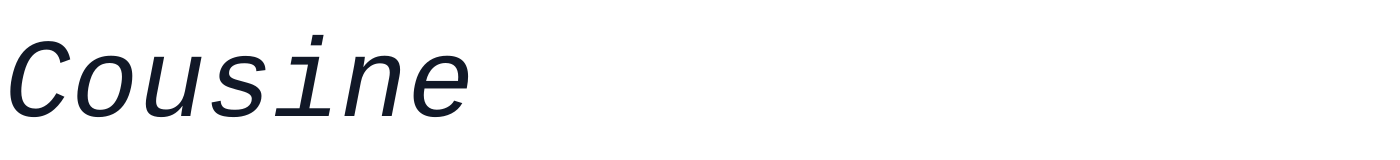 Cousine — Cousine-Italic.ttf