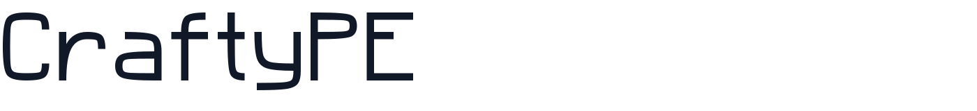 CraftyPE — CraftyPE-Light.ttf