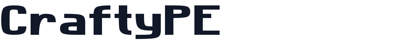 CraftyPE — CraftyPE-UltraBold.ttf