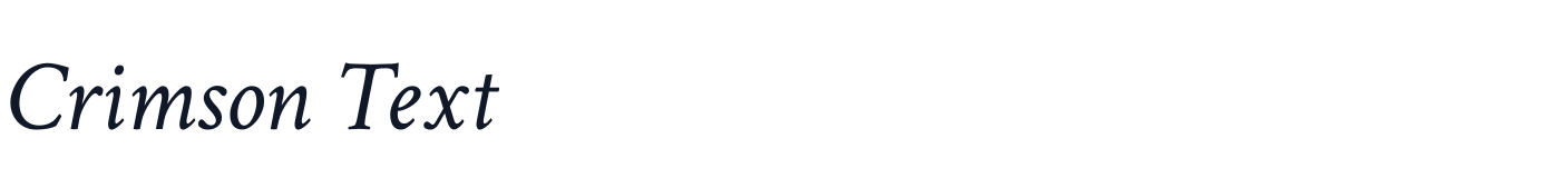 Crimson Text — CrimsonText-Italic.ttf