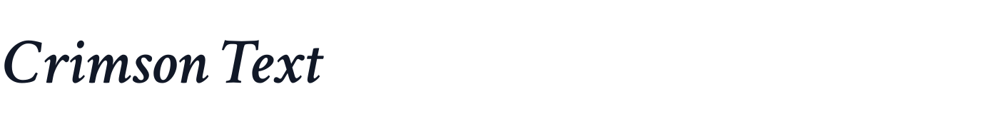 Crimson Text — CrimsonText-SemiBoldItalic.ttf