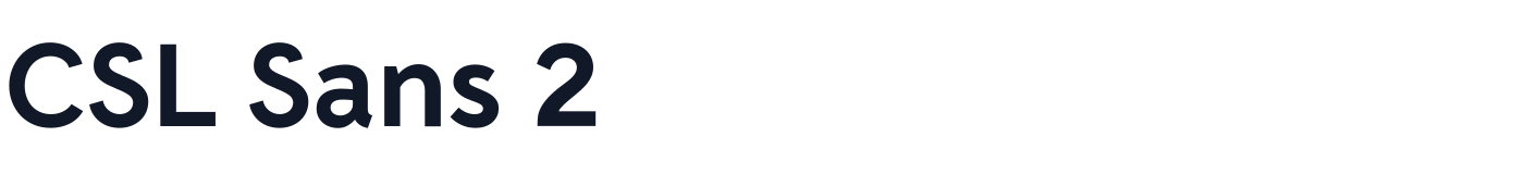 CSL Sans 2 — CSLSans2-Bold.ttf