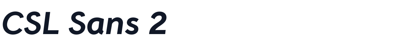 CSL Sans 2 — CSLSans2-BoldItalic.otf